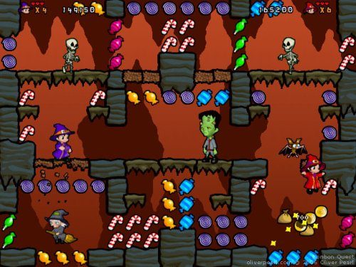 Bonbon Quest in play, from the screenshot this site carried when it covered the game.