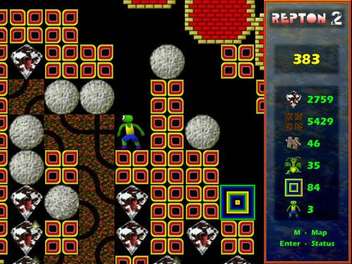 Repton 2 in play, from the screenshot this archive holds.