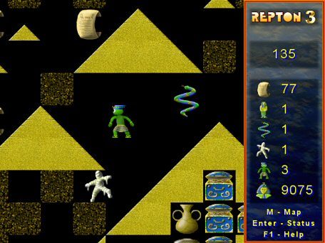 Repton 3 in play, from the screenshot this archive holds.